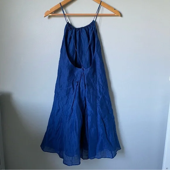 Banana Republic Blue 100% Cotton Chic Dress - Picture 2 of 7